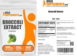 Label for Broccoli Extract Powder 500 mg