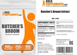 Label for Butcher's Broom Extract Powder 500 mg