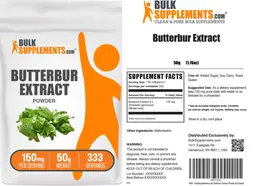 Label for Butterbur Extract Powder 150 mg