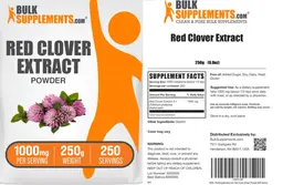 Label for Red Clover Extract Powder 1000 mg