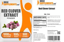 Label for Red Clover Extract Powder 1000 mg