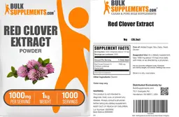 Label for Red Clover Extract Powder 1000 mg