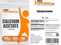 Label for Calcium Acetate Powder 500 mg