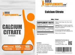 Label for Calcium Citrate Powder 1000 mg