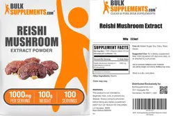 Label for Reishi Mushroom Extract Powder 1000 mg