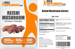 Label for Reishi Mushroom Extract Powder 1000 mg