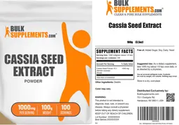 Label for Cassia Seed Extract Powder 1000 mg