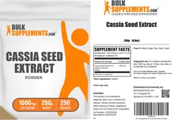 Label for Cassia Seed Extract Powder 1000 mg