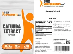Label for Catuaba Extract Powder 1000 mg