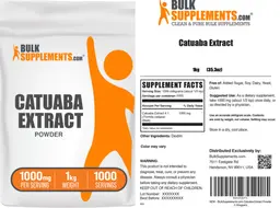Label for Catuaba Extract Powder 1000 mg