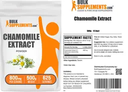Label for Chamomile Extract Powder 800 mg
