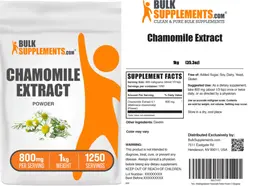 Label for Chamomile Extract Powder 800 mg