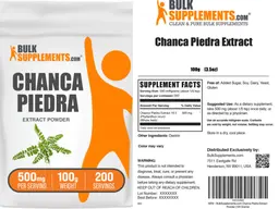 Label for Chanca Piedra Extract Powder 500 mg