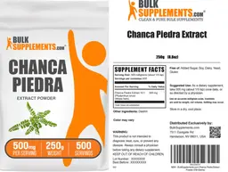 Label for Chanca Piedra Extract Powder 500 mg