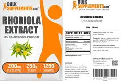 Label for Rhodiola Extract 3% Salidroside Powder 200 mg
