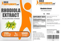 Label for Rhodiola Extract 3% Salidroside Powder 200 mg