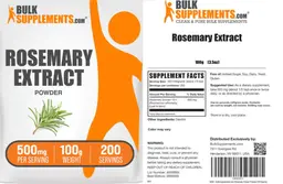 Label for Rosemary Extract Powder 500 mg