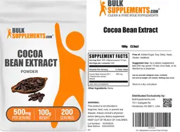 Label for Cocoa Bean Extract Powder 500 mg