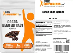 Label for Cocoa Bean Extract Powder 500 mg