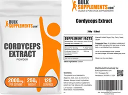 Label for Cordyceps Extract Powder 2000 mg