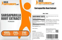 Label for Sarsaparilla Root Extract