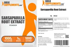 Label for Sarsaparilla Root Extract Powder 1000 g