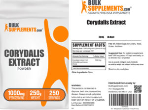 Label for Corydalis Extract Powder 1000 mg