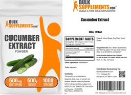 Label for Cucumber Extract