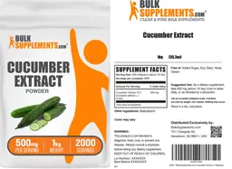 Label for Cucumber Extract Powder 500 mg