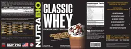 Label for Classic Whey Chocolate Milkshake