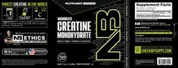 Label for Creatine Monohydrate