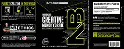 Label for Creatine Monohydrate