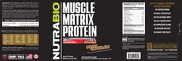 Label for Muscle Matrix Protein Dutch Chocolate
