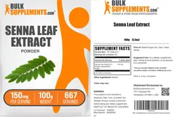 Label for Senna Leaf Extract