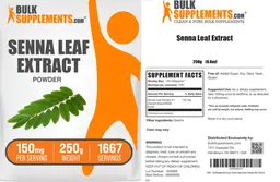 Label for Senna Leaf Extract Powder 150 mg