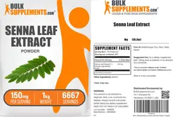 Label for Senna Leaf Extract