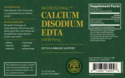 Label for Calcium Disodium EDTA