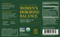Label for Women's Hormone Balance