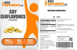 Label for Soy Bean Isoflavones