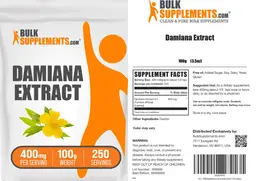 Label for Damiana Extract