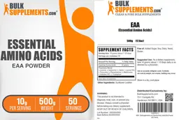 Label for Essential Amino Acids EAA Powder 10 g