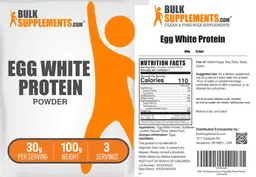 Label for Egg White Protein