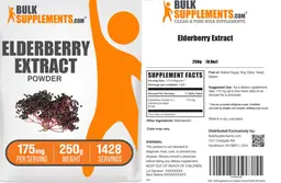 Label for Elderberry Extract Powder 175 mg