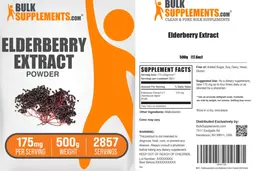 Label for Elderberry Extract Powder 175 mg