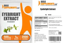Label for Eyebright Extract Powder 500 mg
