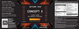 Label for Concept X Orange Mango