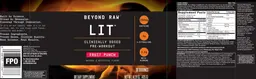 Label for LIT Fruit Punch