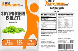 Label for Soy Protein Isolate Powder 30 g