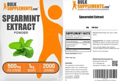 Label for Spearmint Extract Powder 500 mg