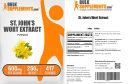 Label for St. John's Wort Extract Powder 600 mg